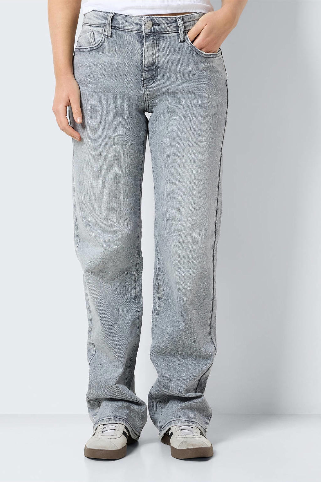 NOISY MAY wide leg jeans NMYOLANDA light grey | wehkamp