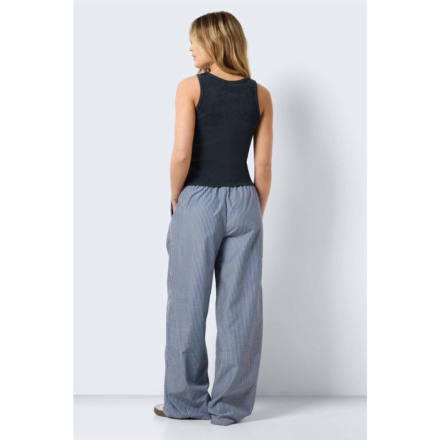 NOISY MAY ribgebreide singlet NMMAYA zwart