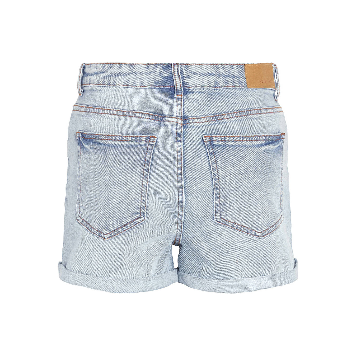 NOISY MAY high waist regular fit denim short NMMONI light blue