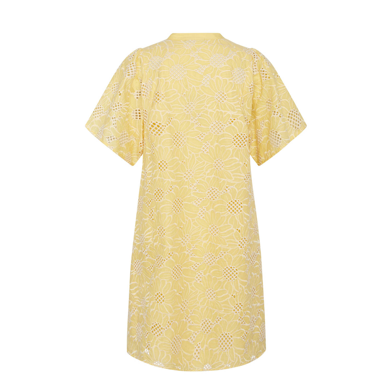 Bruuns Bazaar gebloemde jurk geel wit