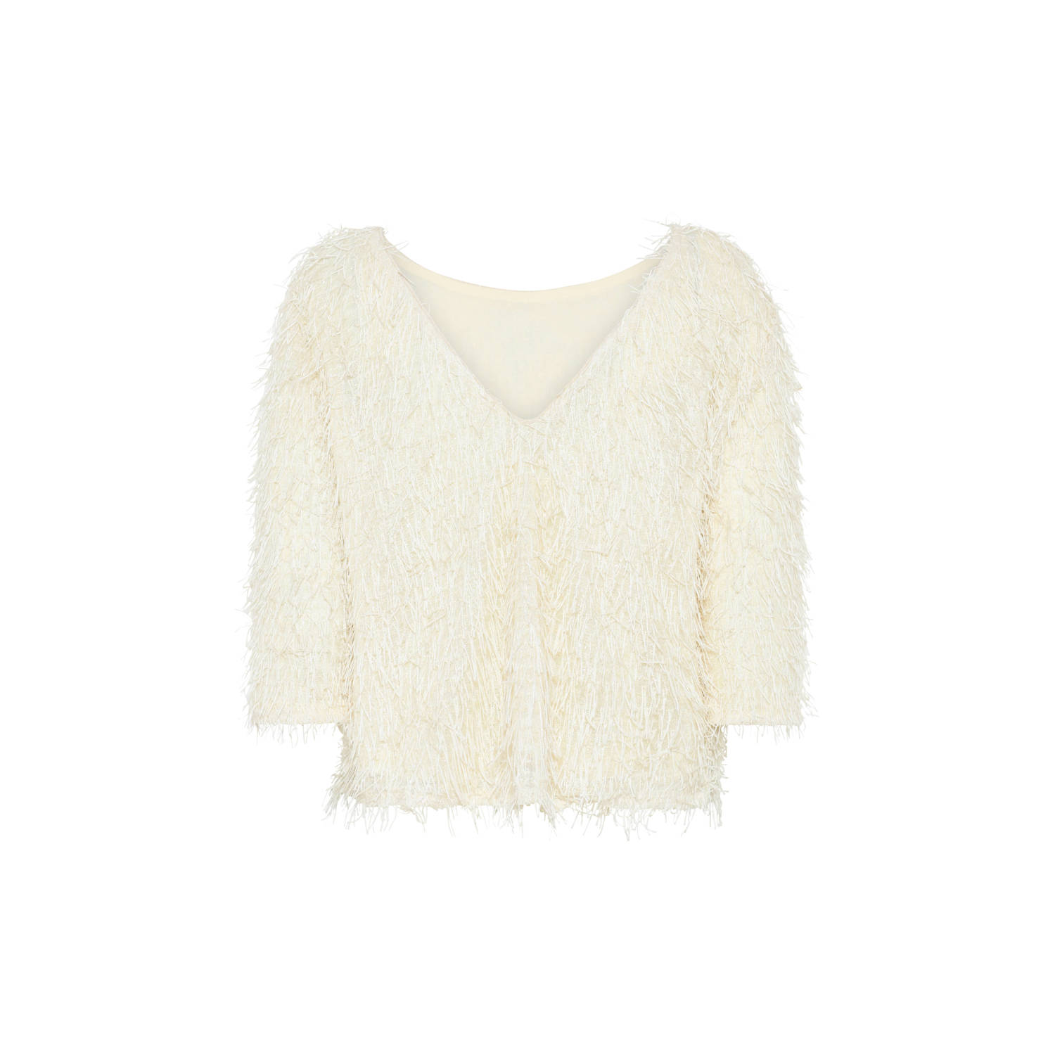 Bruuns Bazaar top AngelBBIGnas met open rug ecru