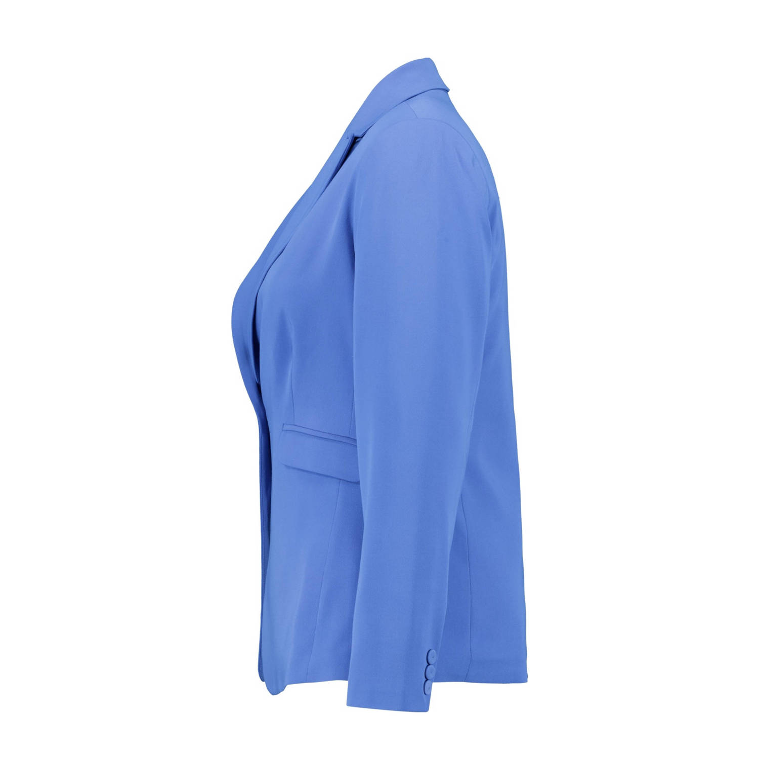 MS Mode rechtvallende blazer blauw