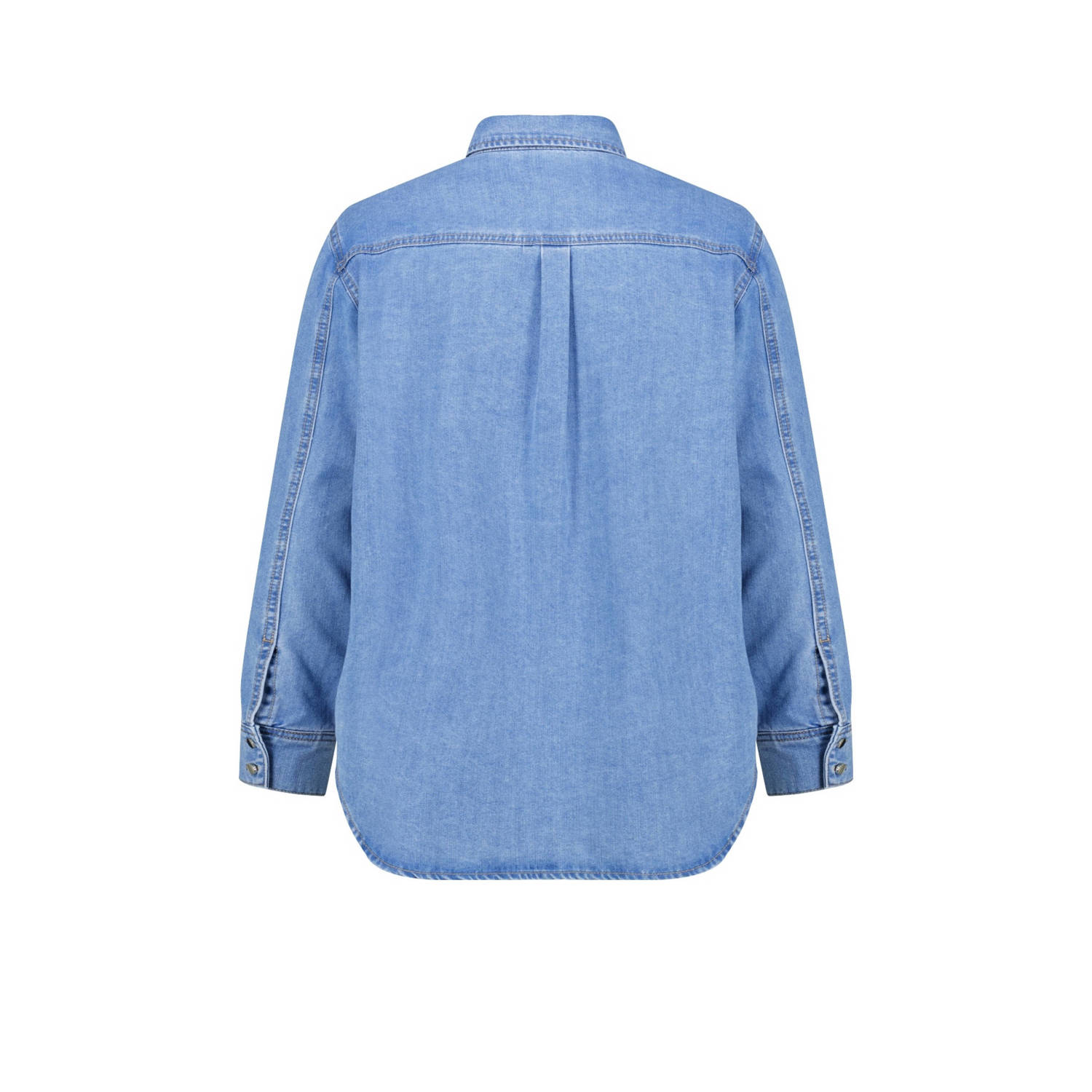 MS Mode denim blouse medium blue denim