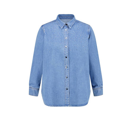 MS Mode denim blouse medium blue denim