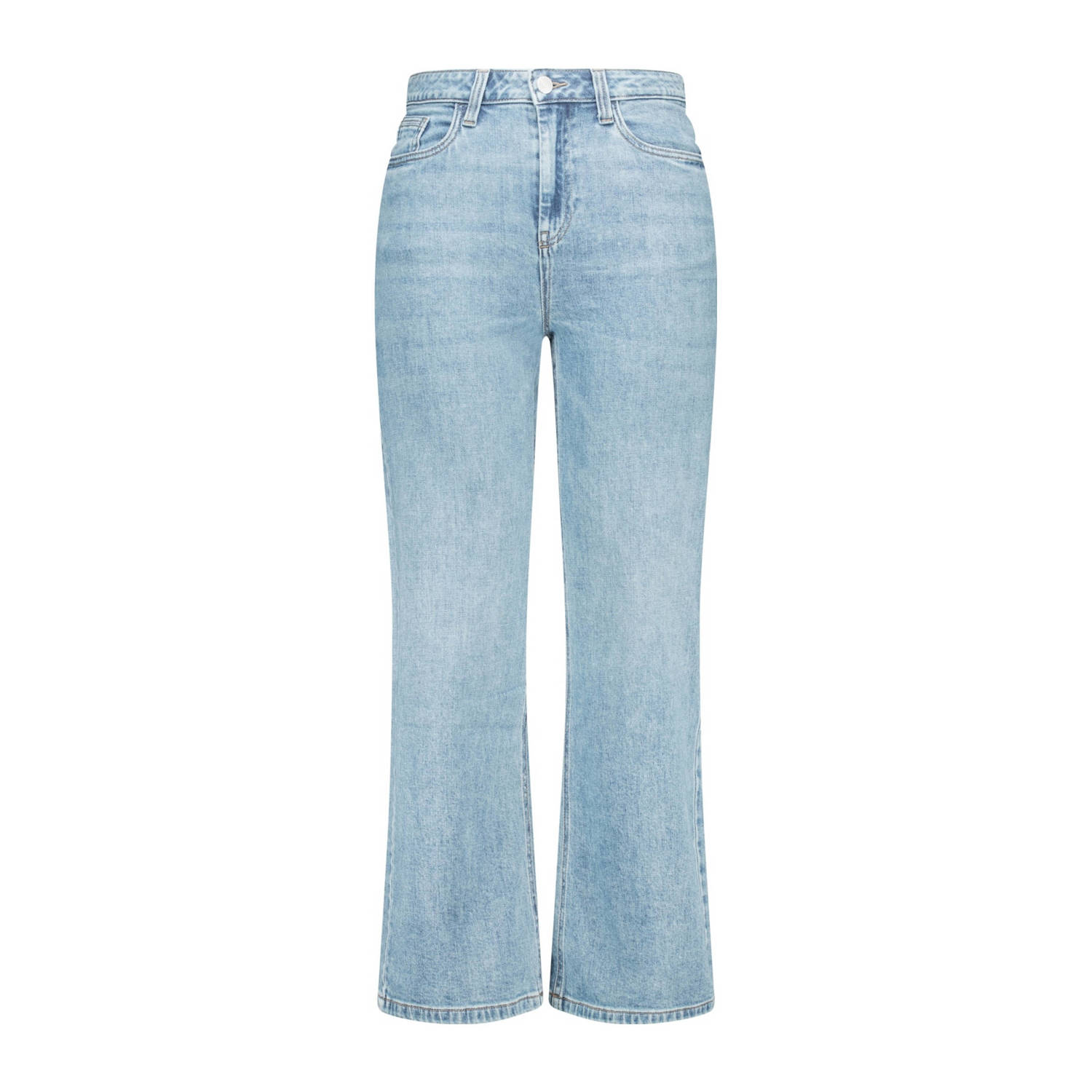 MS Mode high waist wide leg jeans light blue denim