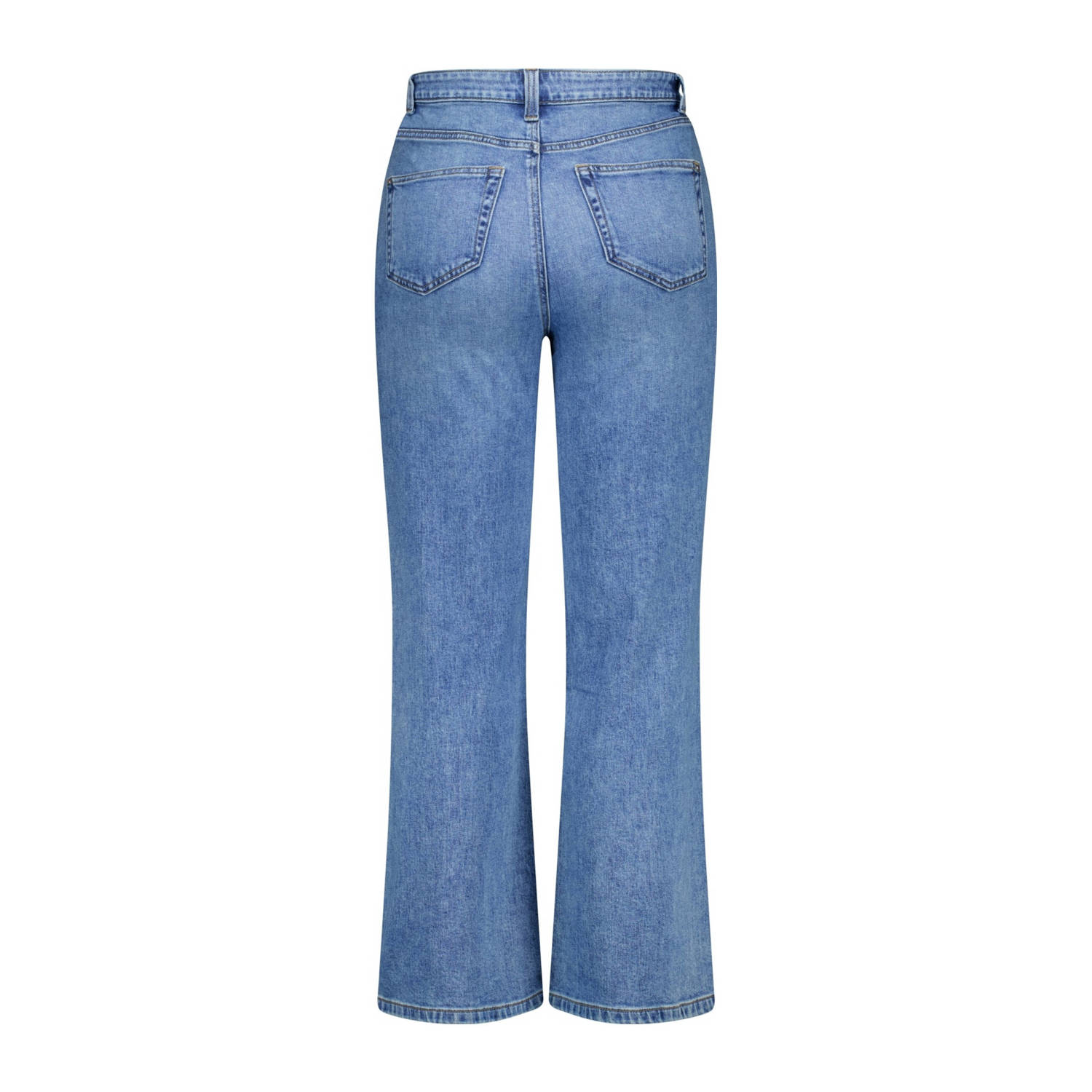 MS Mode high waist wide leg jeans light blue denim