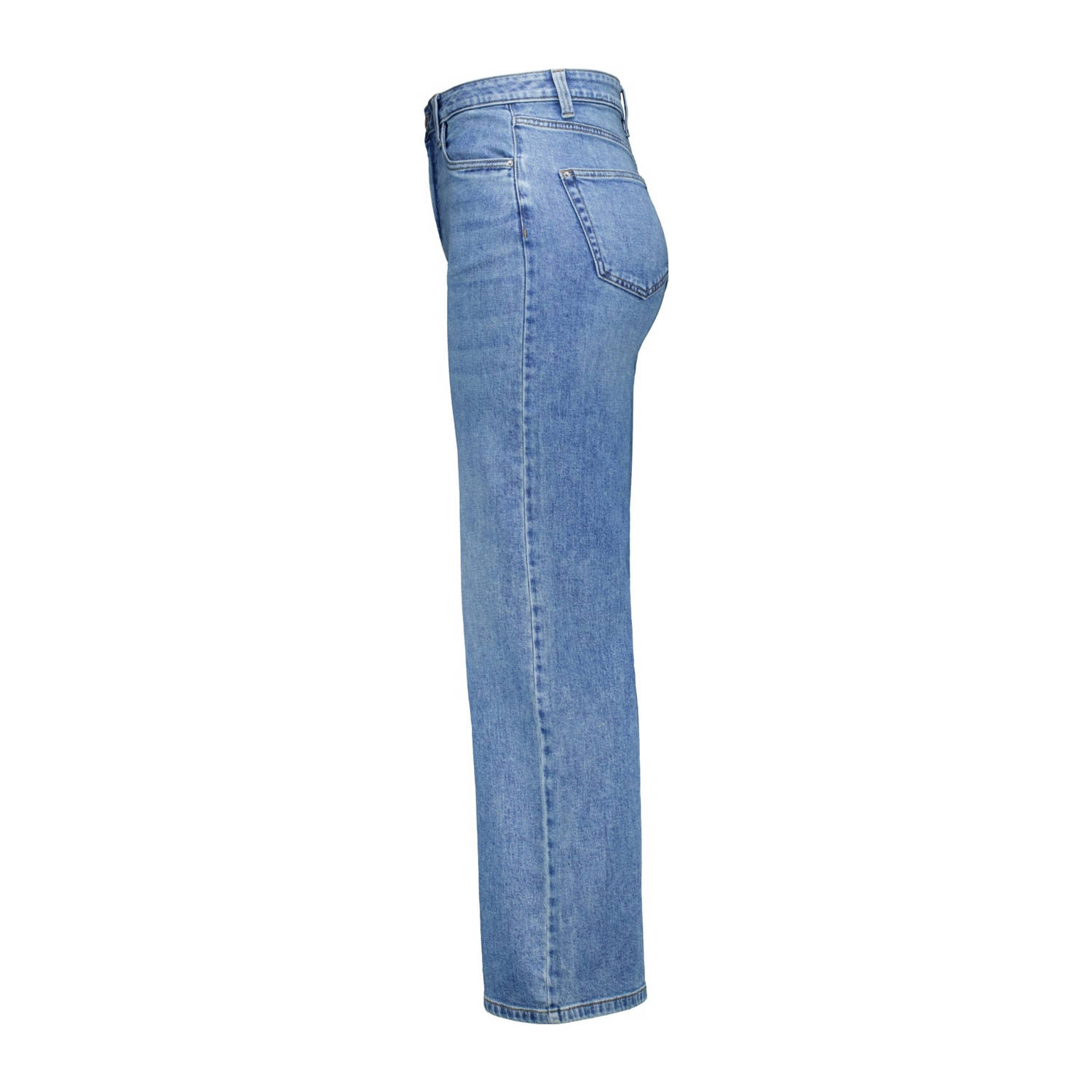 MS Mode high waist wide leg jeans light blue denim