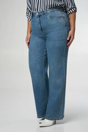 high waist wide leg jeans light blue denim
