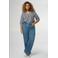 MS Mode high waist wide leg jeans light blue denim