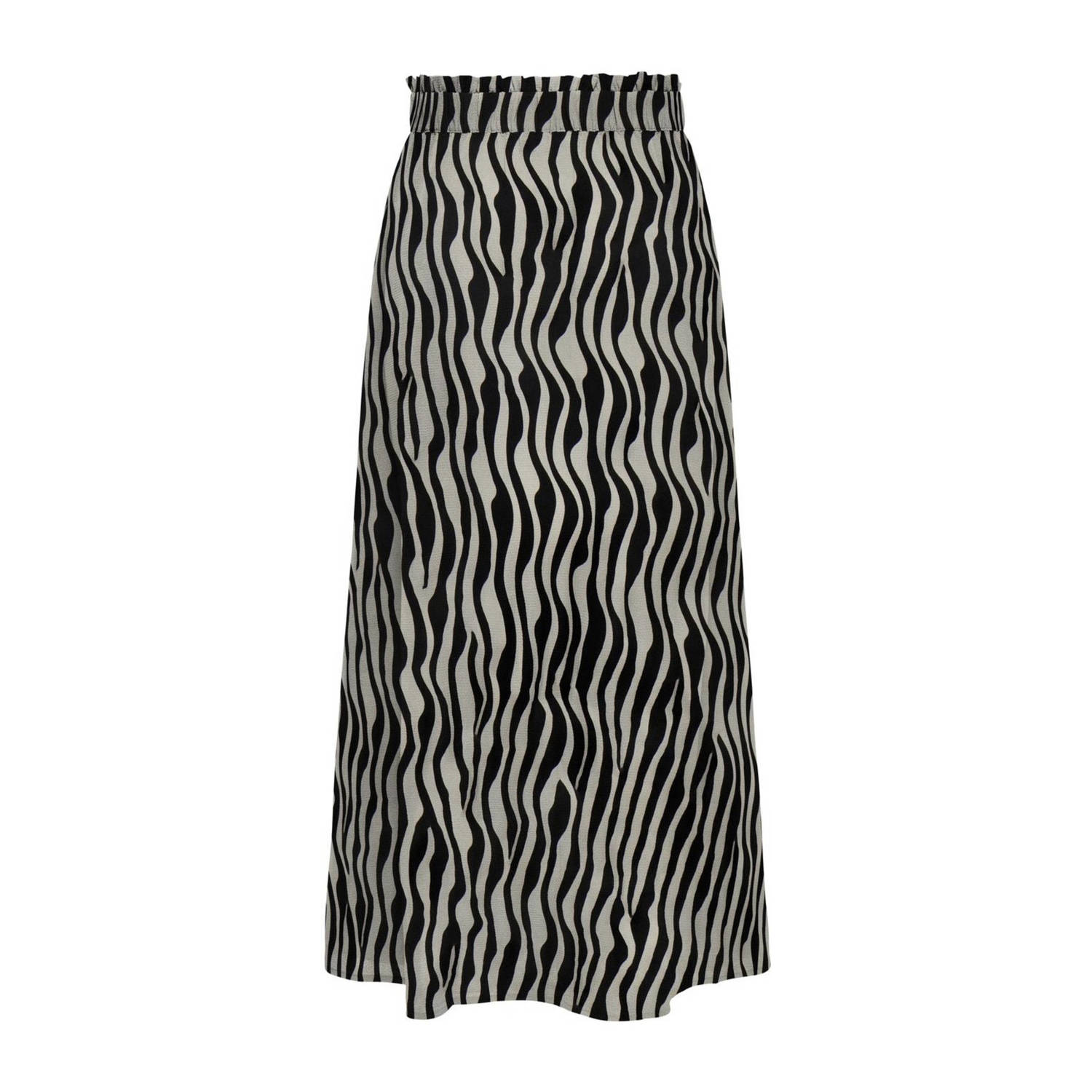 JDY rok PIPER met all over print zwart beige