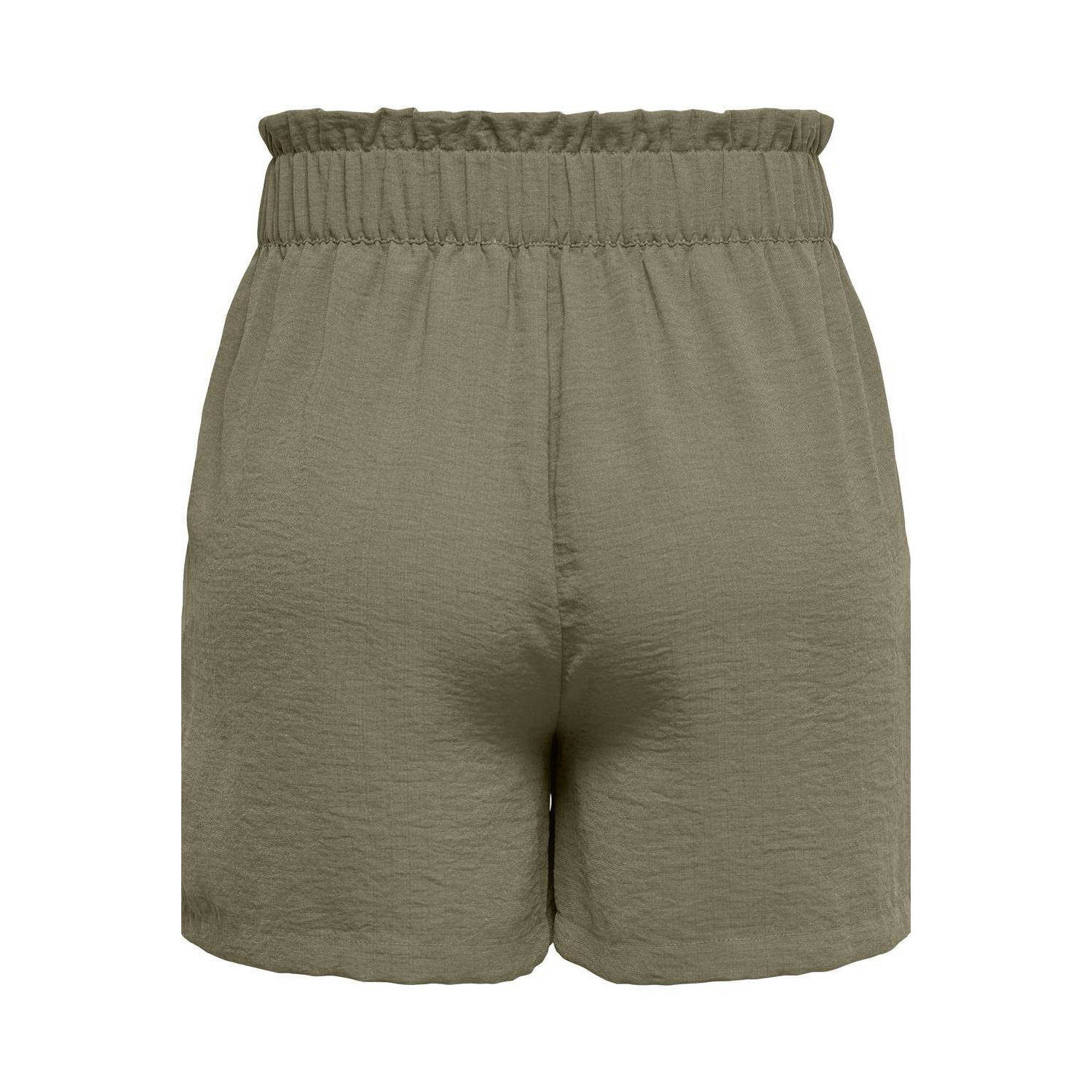 JDY high waist straight fit short DIVYA zand