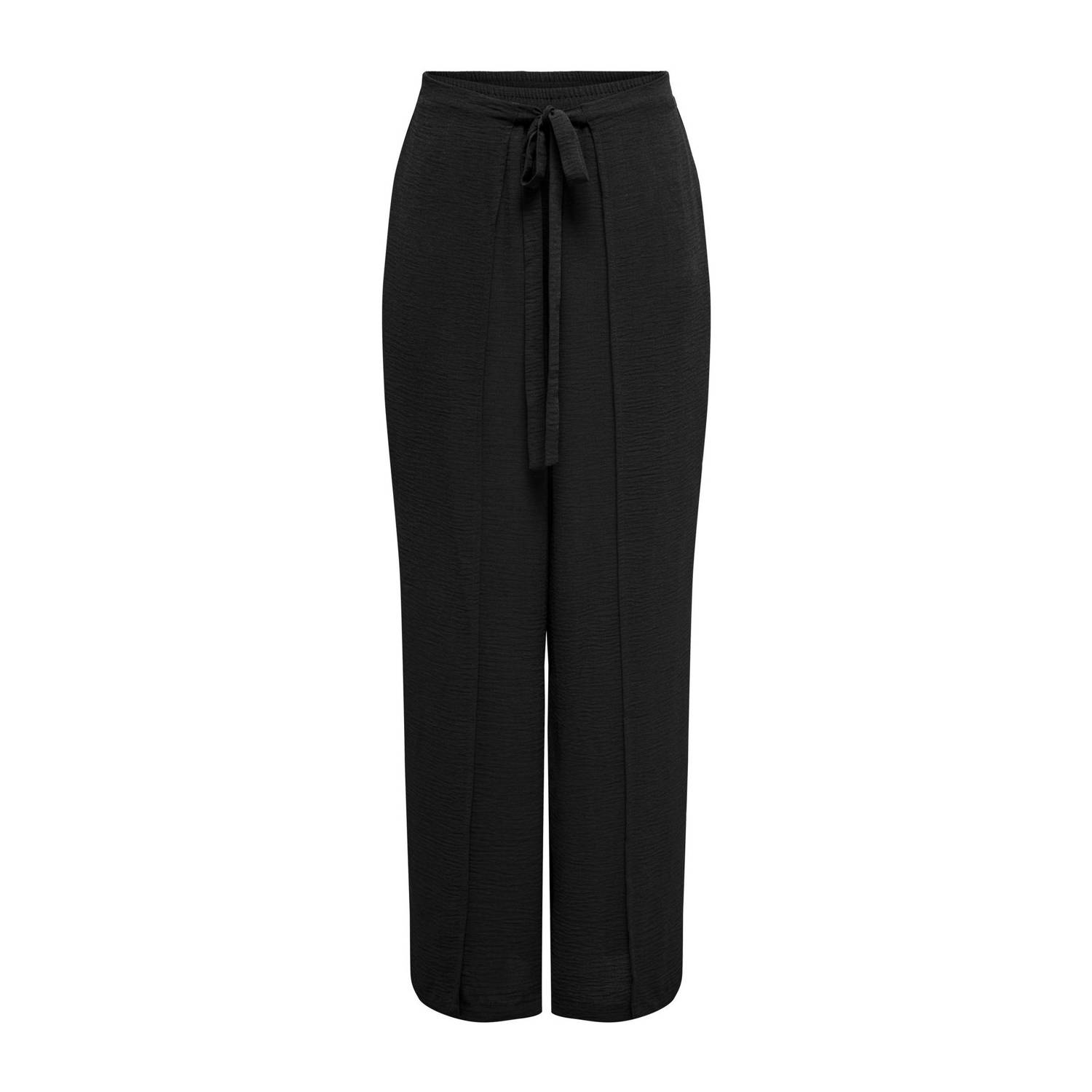 JDY high waist straight fit broek DIVYA zwart