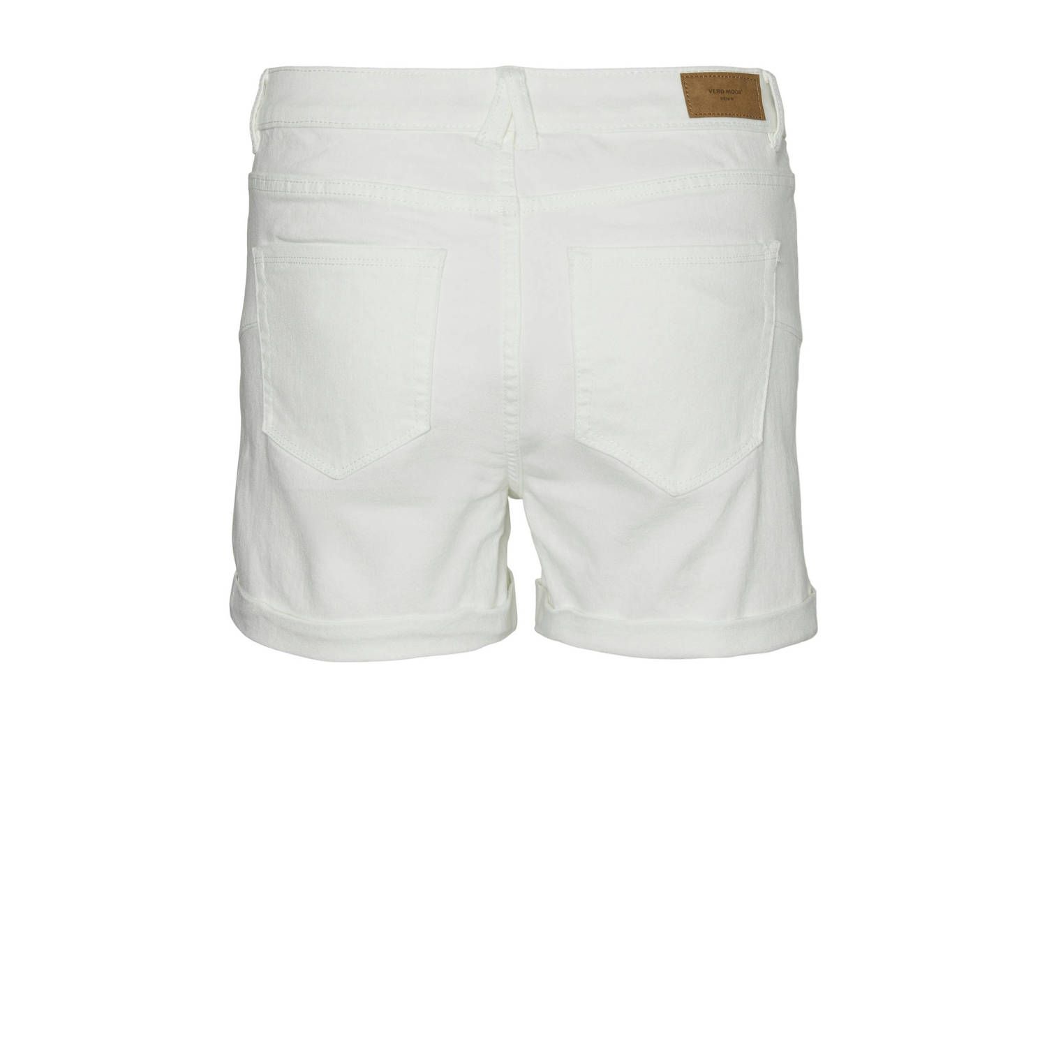 VERO MODA slim fit denim short VMLUNA ecru