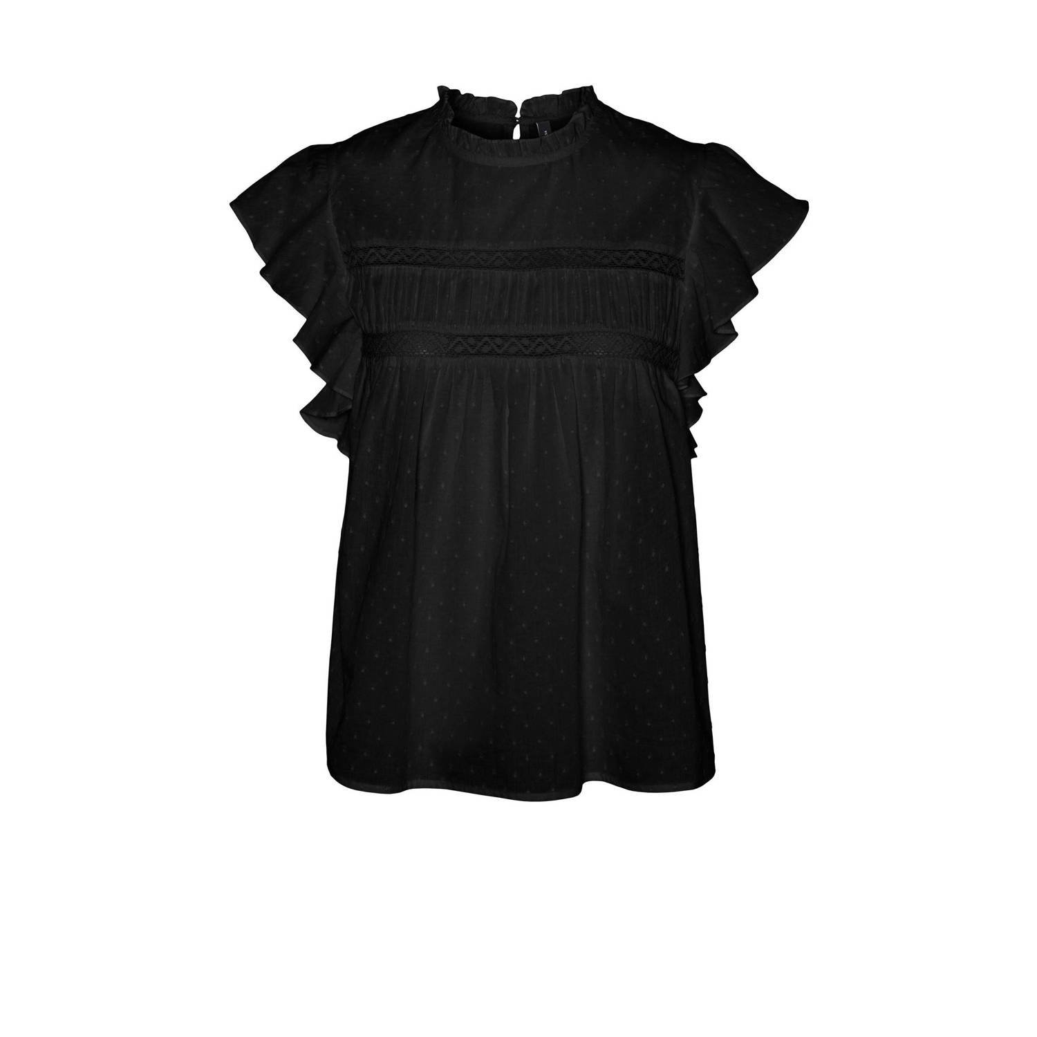 VERO MODA blousetop VMTRINE zwart