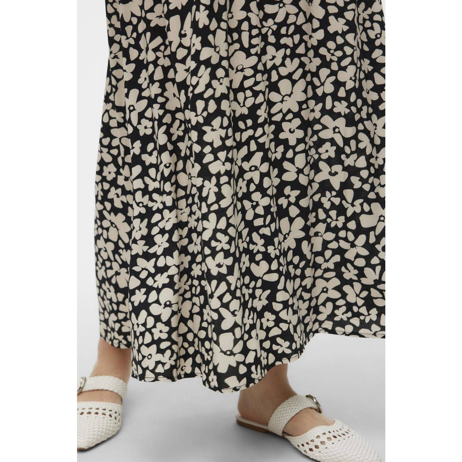 VERO MODA rok VMALBA met all over print zwart wit