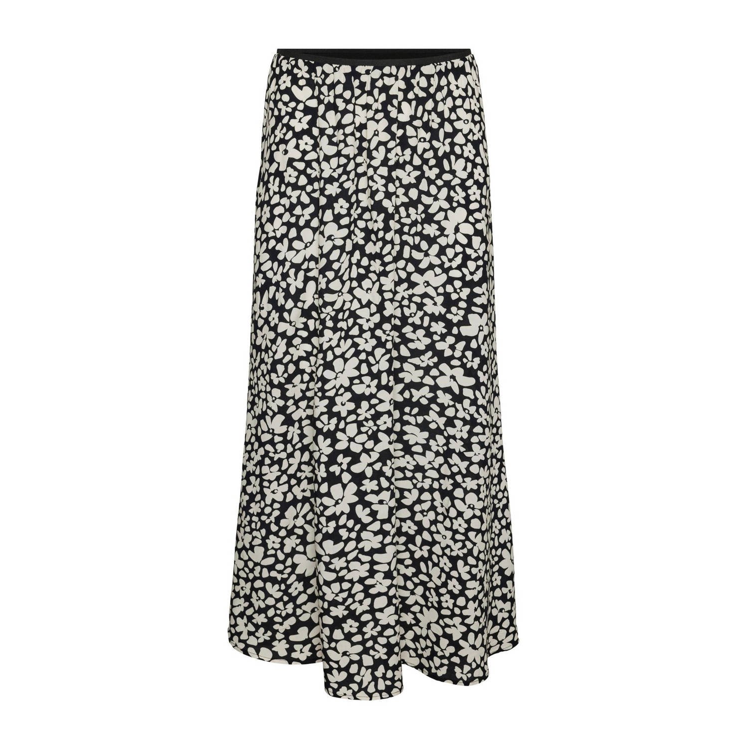 VERO MODA rok VMALBA met all over print zwart wit