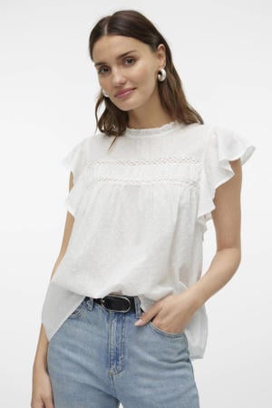 blousetop VMTRINE wit