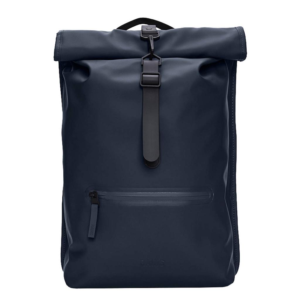 Rains rugzak Rolltop W3 donkerblauw