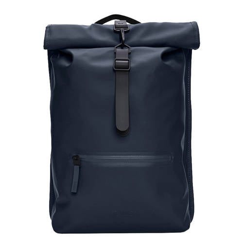 Rains rugzak Rolltop W3 donkerblauw afbeelding