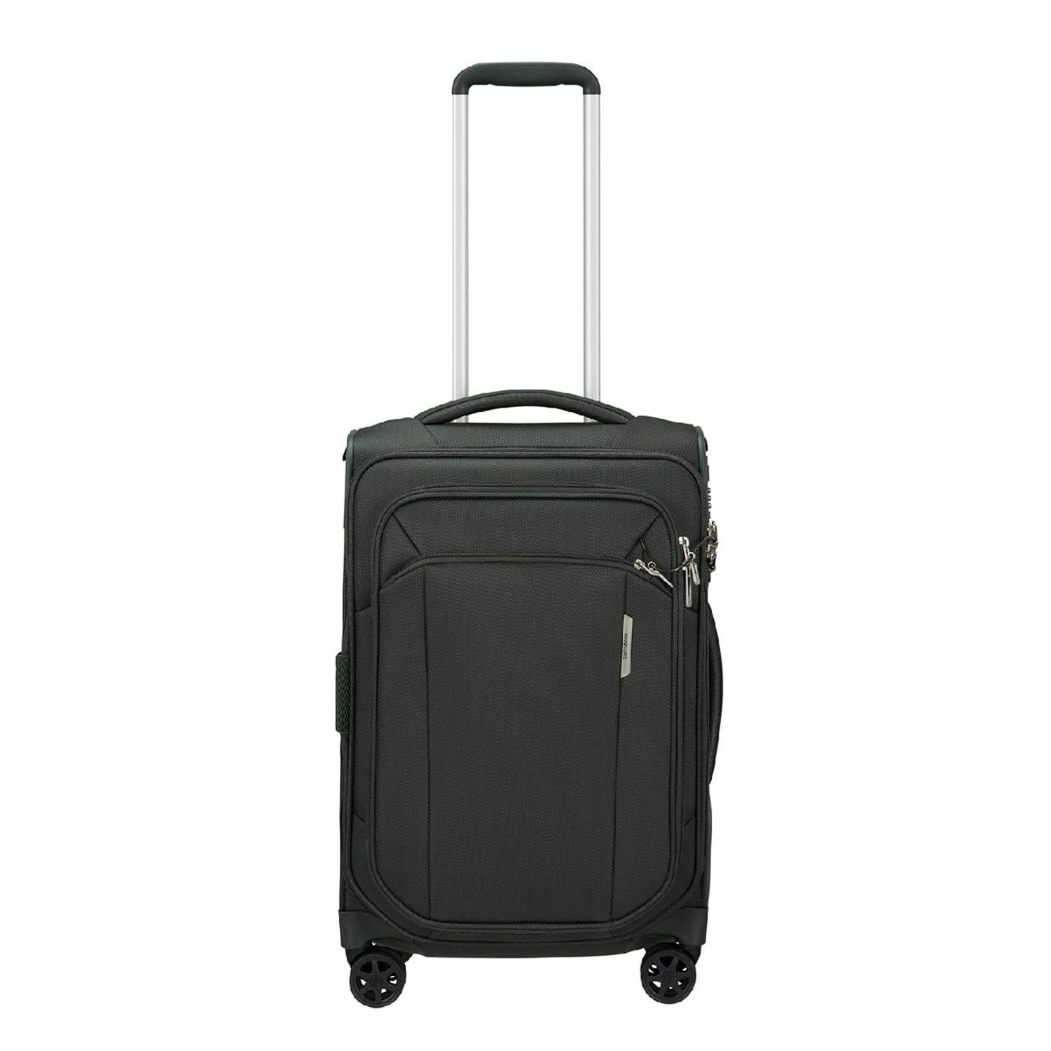 Samsonite trolley Respark 55 cm. Expandable donkergroen