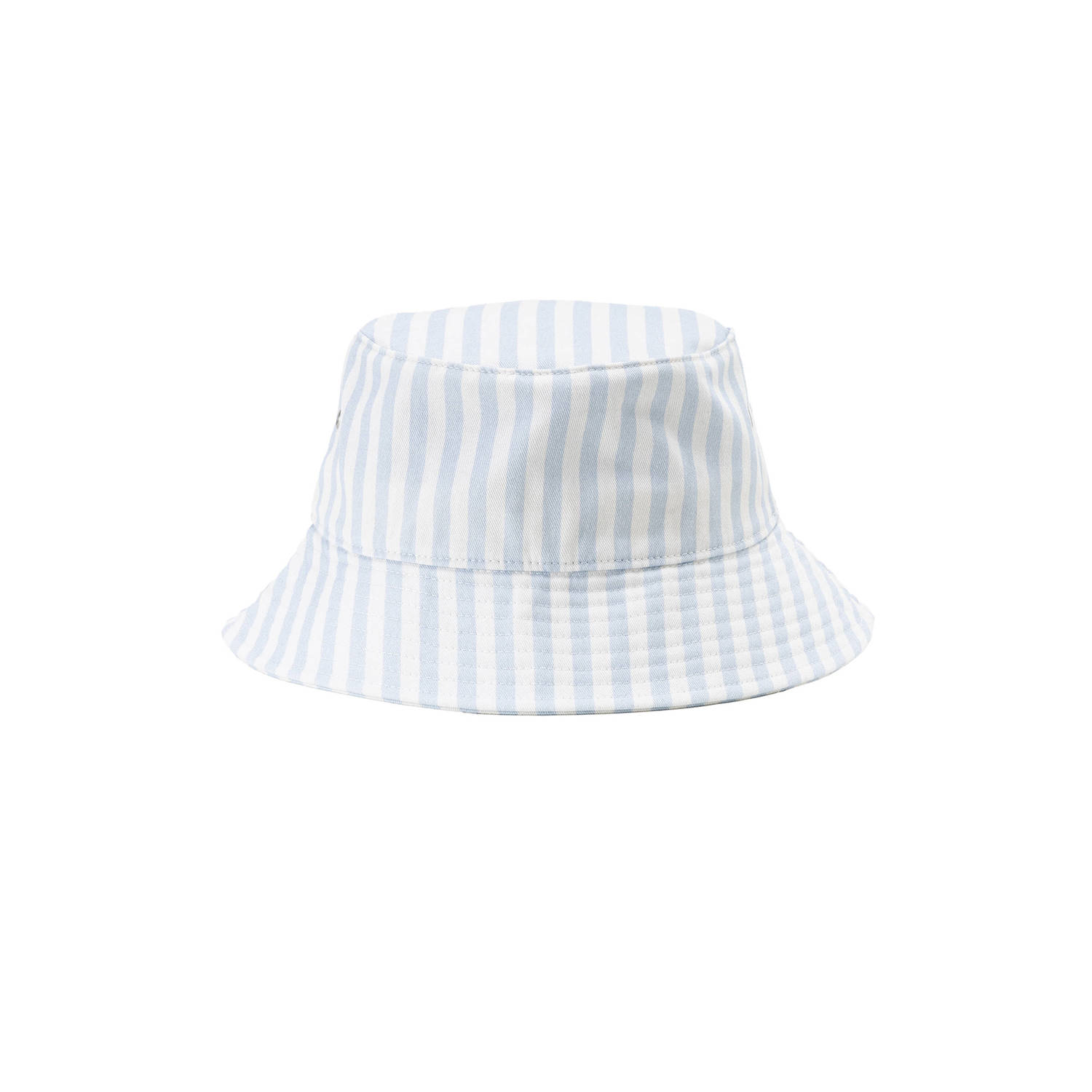 Levi's gestreepte bucket hat lichtblauw