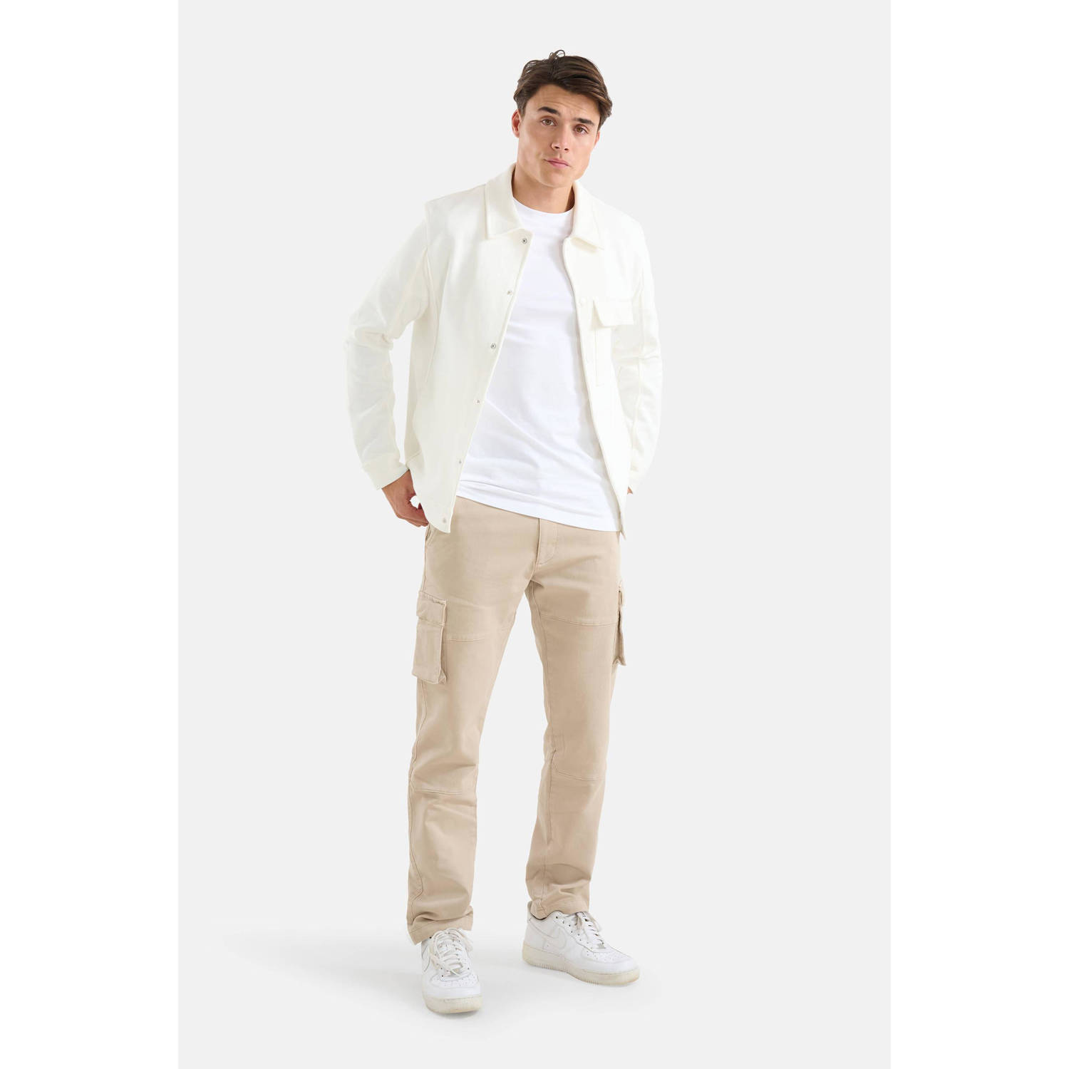 Shoeby loose fit cargo broek sand