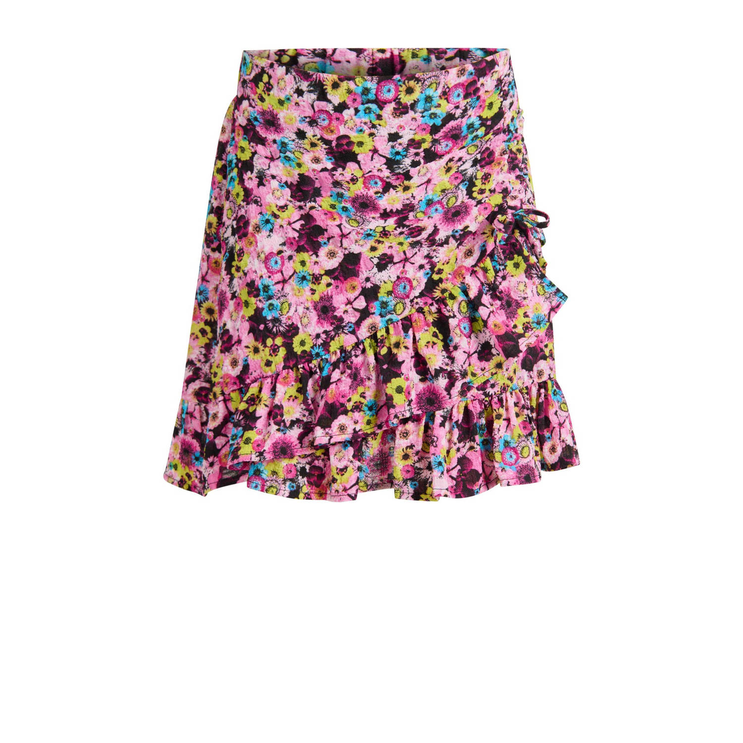 Shoeby gebloemde rok roze oranje groen Meisjes Polyamide Bloemen 122 128