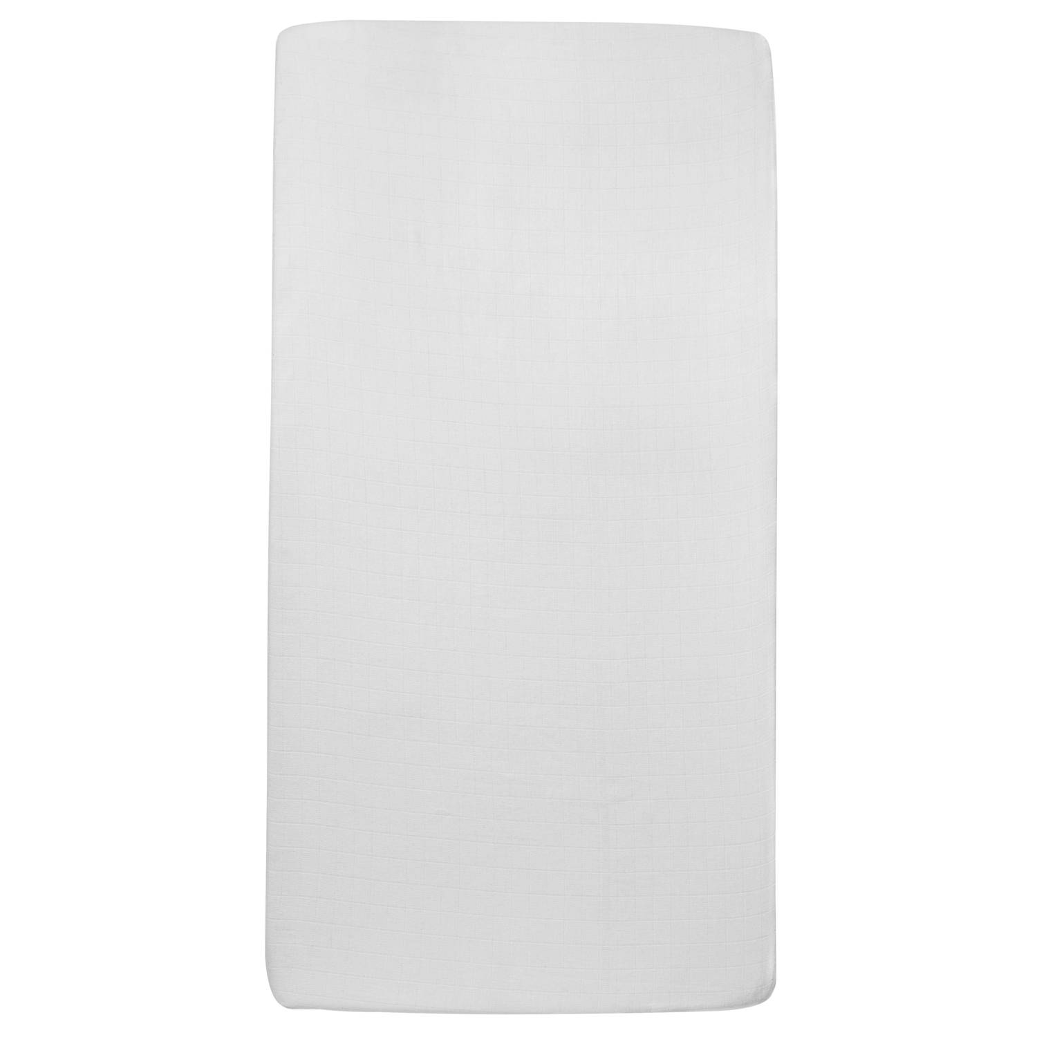 Meyco hydrofiel hoeslaken ledikant white