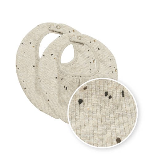 Meyco bandana Rib Mini Spot - set van 2 sand melange afbeelding
