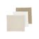 Meyco pre-washed hydrofiel monddoekje - offwhite/soft sand/taupe (set van 3)