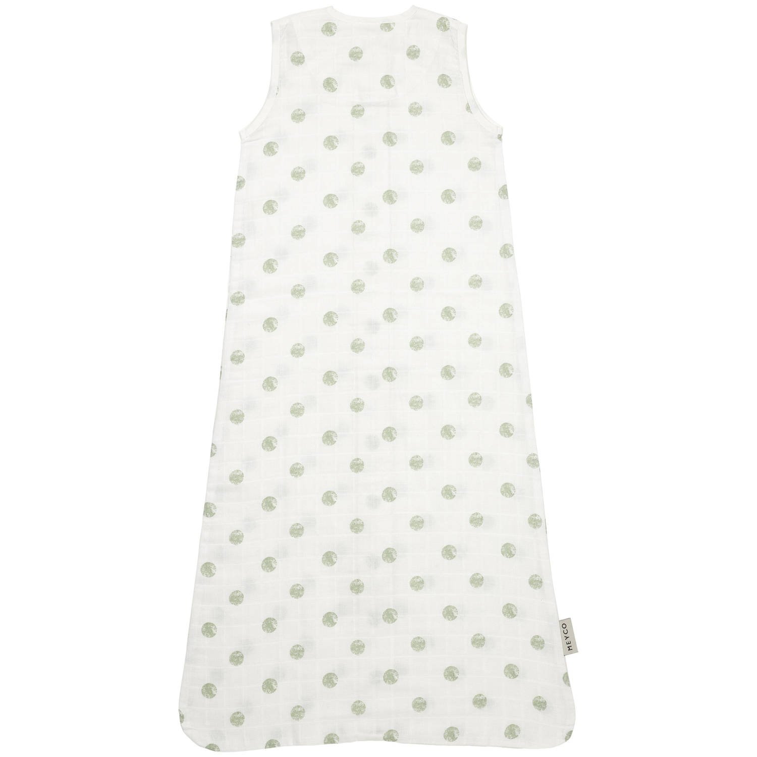 Meyco hydrofiel baby zomerslaapzak Dots soft green