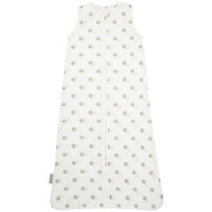 hydrofiel baby zomerslaapzak Dots soft green