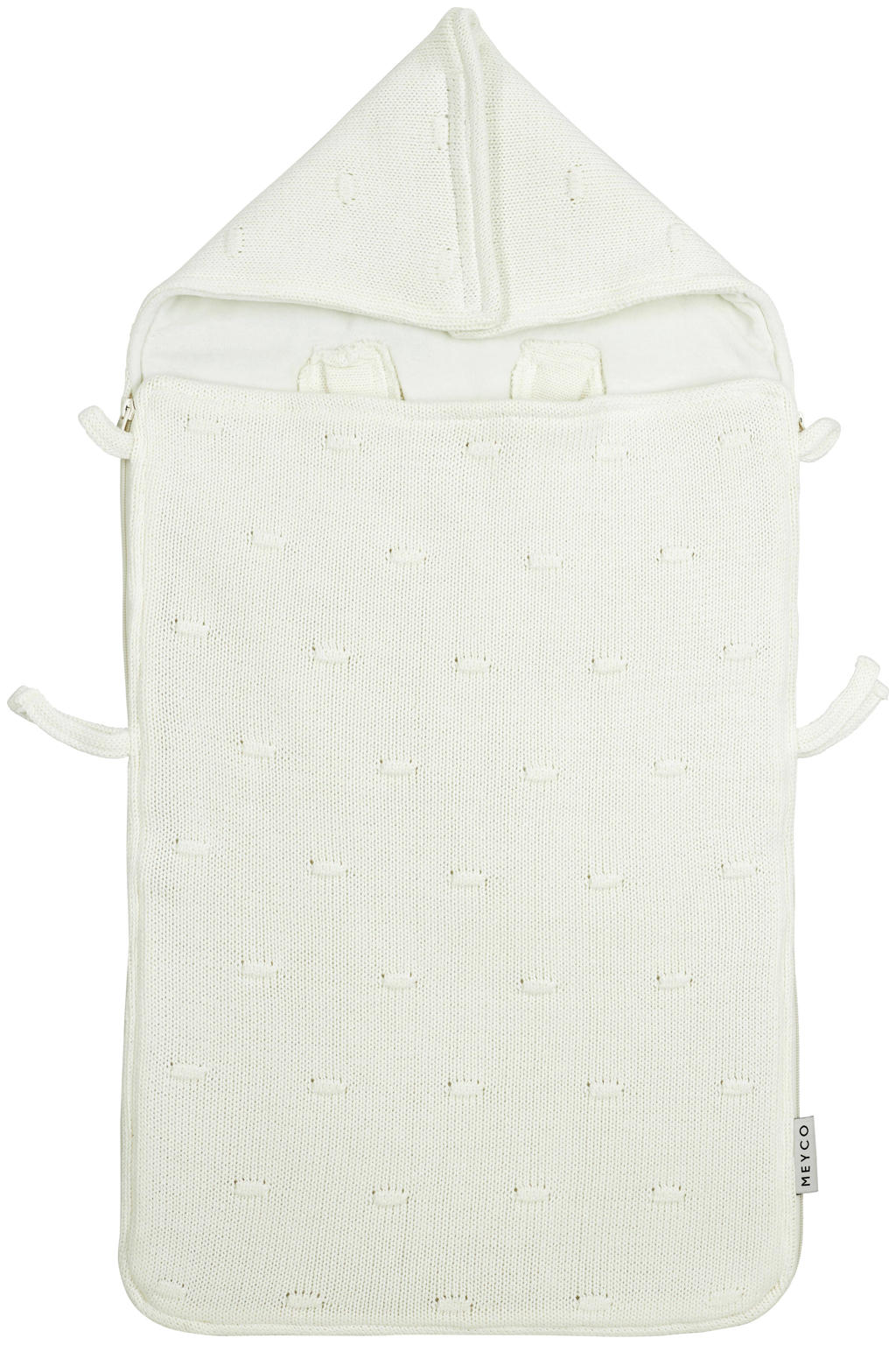 Meyco voetenzak Knots offwhite