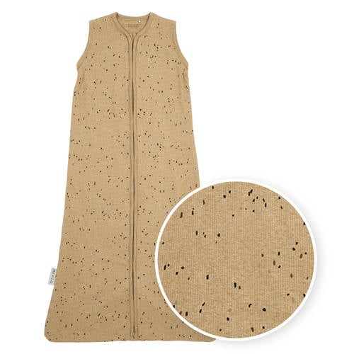 Meyco Rib Mini Spot baby slaapzak toffee melange afbeelding