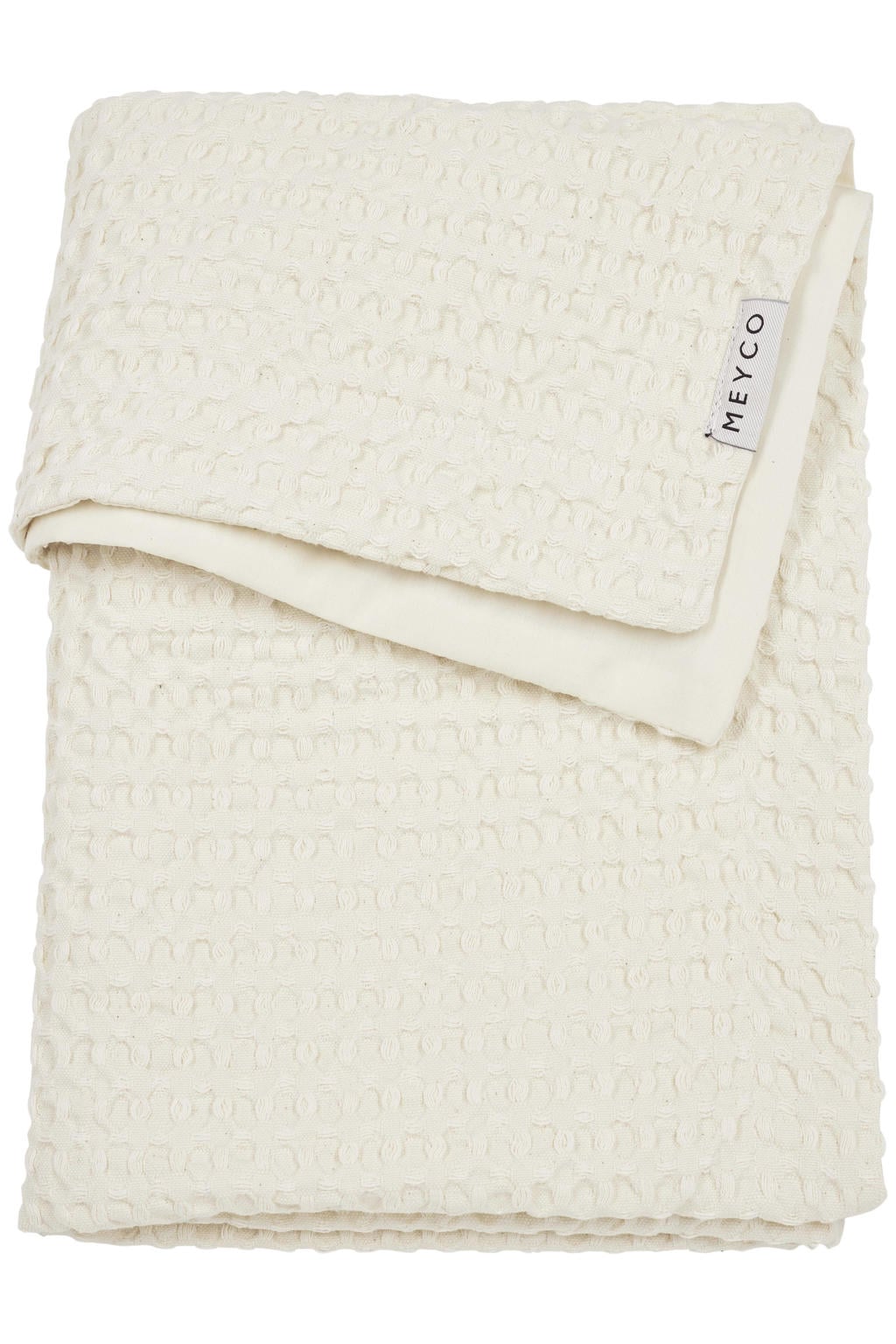 Meyco ledikantdeken Waffle Cotton nature