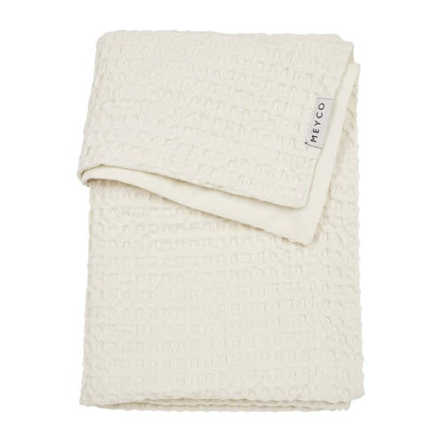 Meyco ledikantdeken Waffle Cotton nature afbeelding