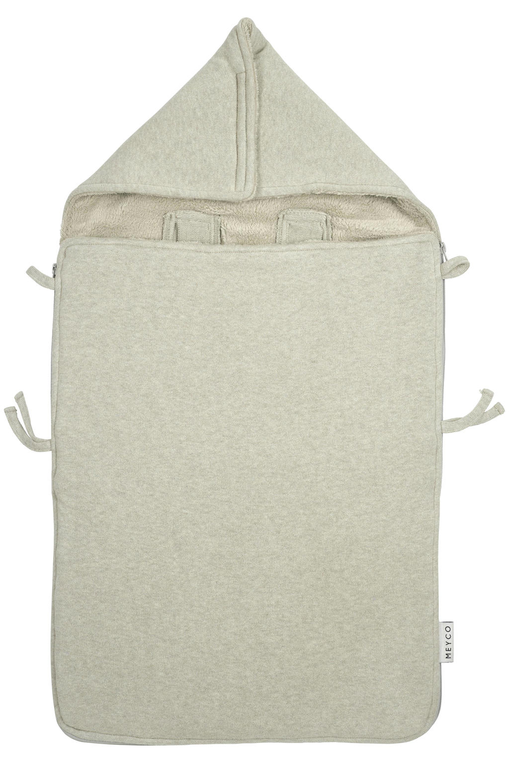 Meyco voetenzak Knit Basic sand melange