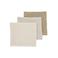Meyco pre-washed hydrofiel monddoekje - soft sand/greige/taupe (set van 3)