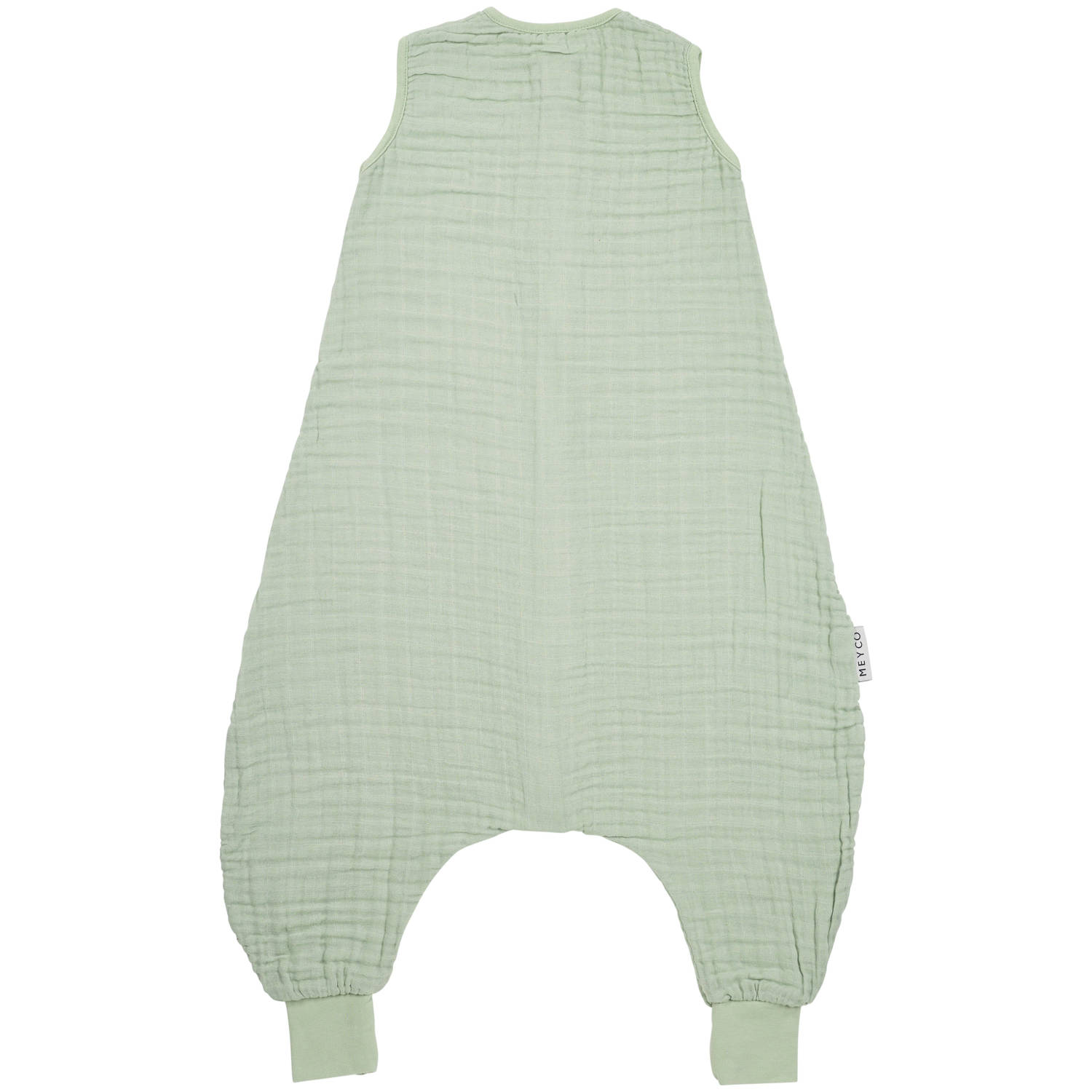 Meyco hydrofiele baby zomer slaapoverall jumper Soft green