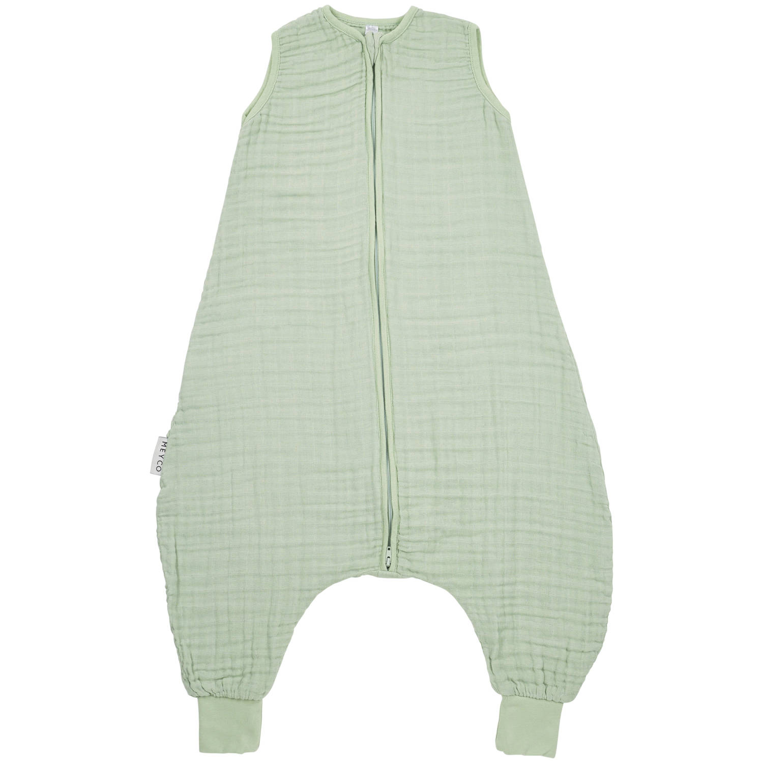 Meyco hydrofiele baby zomer slaapoverall jumper Soft green Babyslaapzak Groen 104