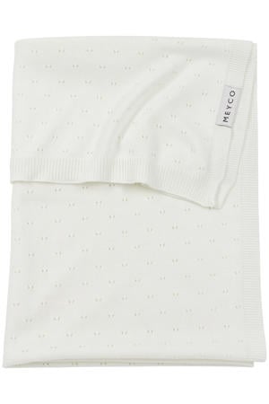 bamboe ledikantdeken Ajour offwhite