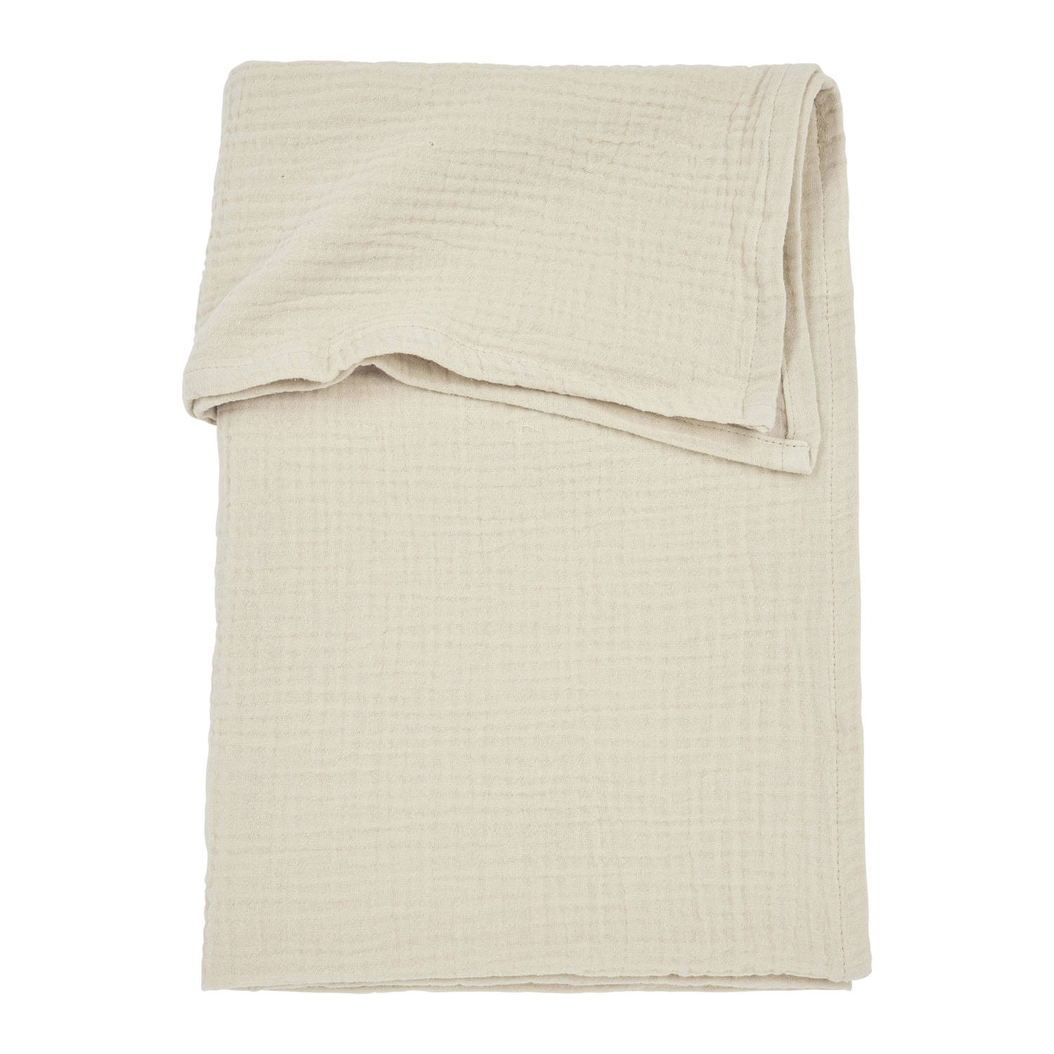 Meyco pre-washed hydrofiel wieglaken soft sand Babylaken Beige Effen