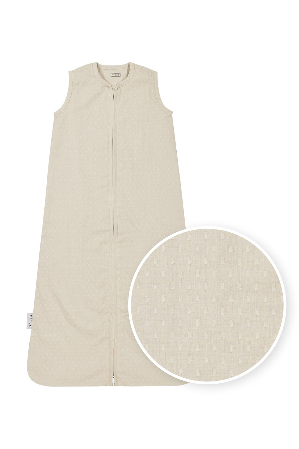 Meyco Plume baby slaapzak soft sand