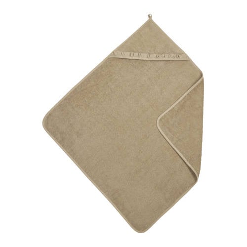 Meyco ruffle badcape badstof taupe afbeelding