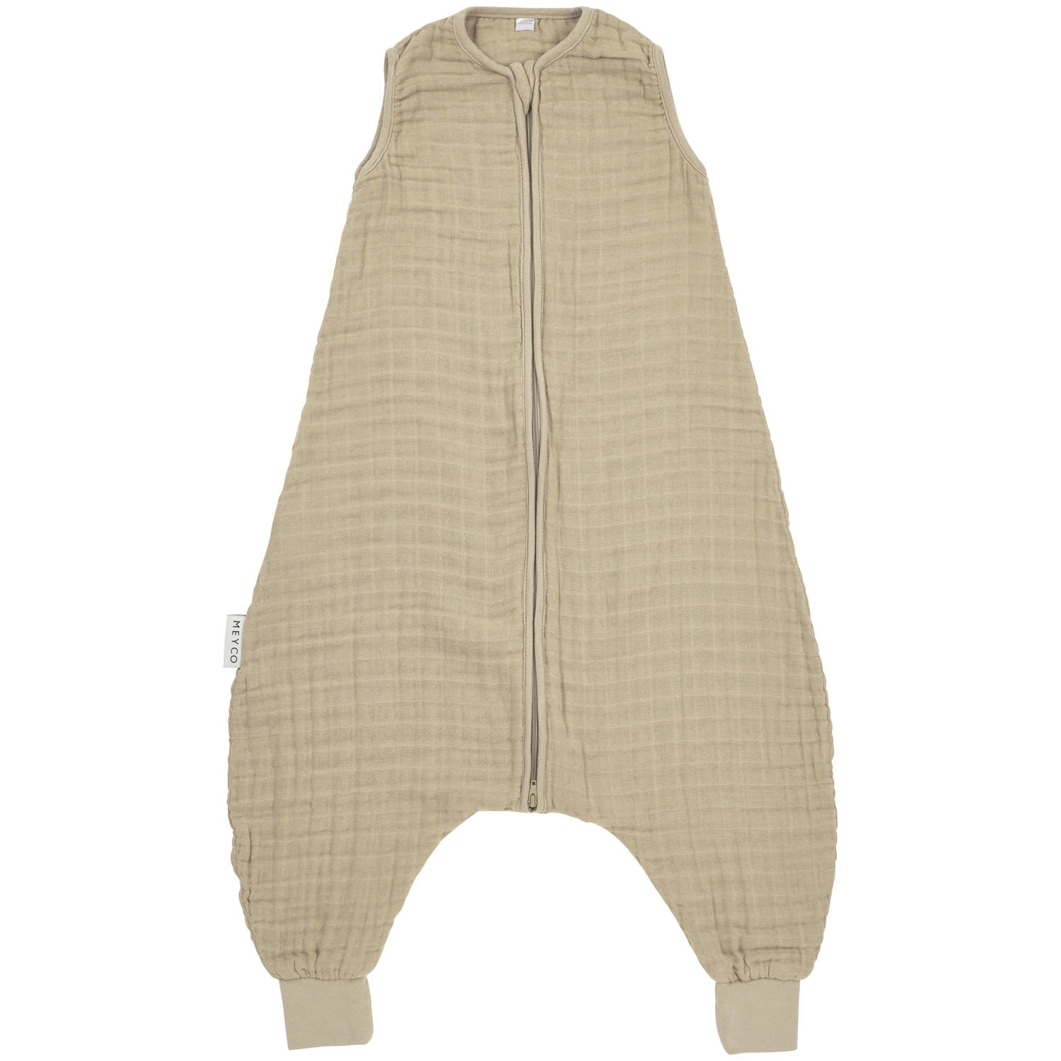 Meyco hydrofiele baby zomer slaapoverall jumper Sand Babyslaapzak Beige 104