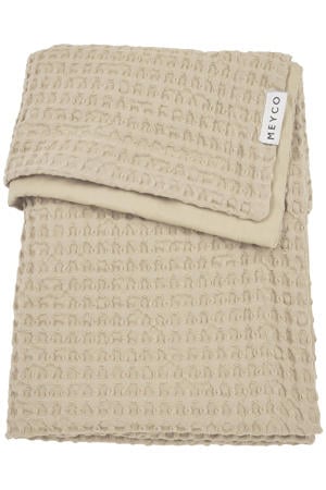 wiegdeken Waffle Cotton sand