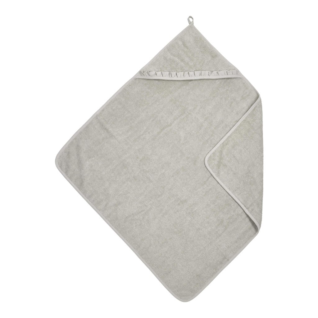 Meyco ruffle badcape badstof greige