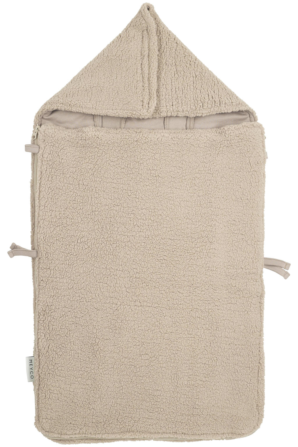 Meyco teddy voetenzak beige
