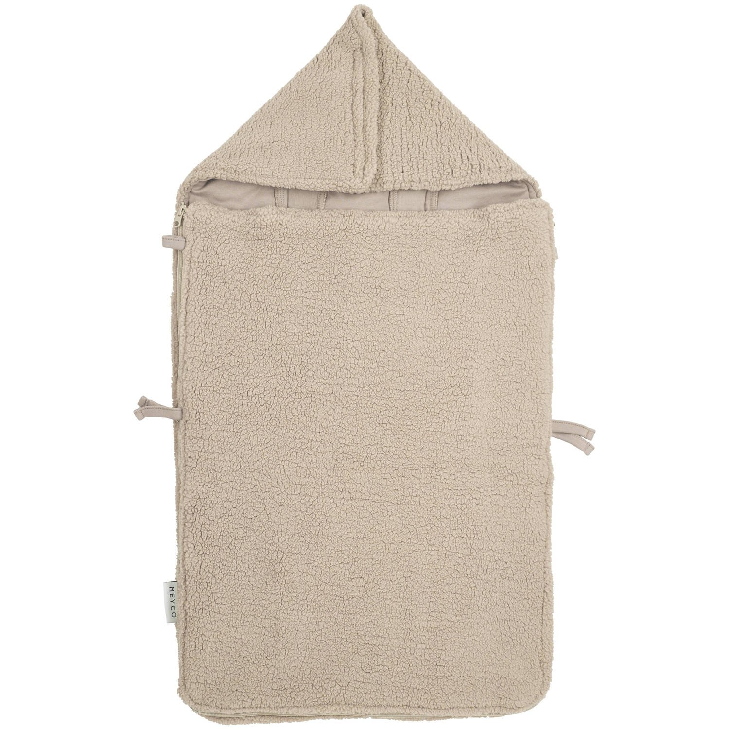 Meyco teddy voetenzak beige | Voetenzak van | Baby > Onderweg > Kinderwagens & buggy's