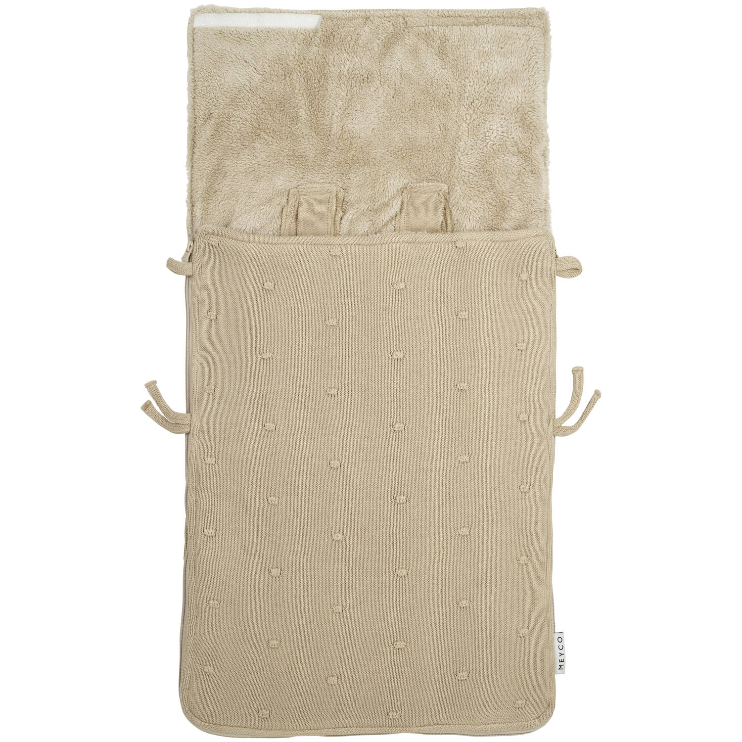 Meyco voetenzak mini Knots sand